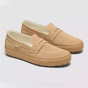 Vans Style 53 Loafers in Tan Suede